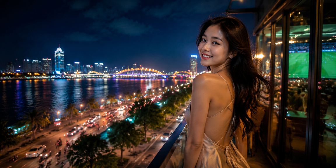Bãi biển Đà Nẵng về chiều với người hâm mộ theo dõi kết quả cá cược bóng đá trên điện thoại